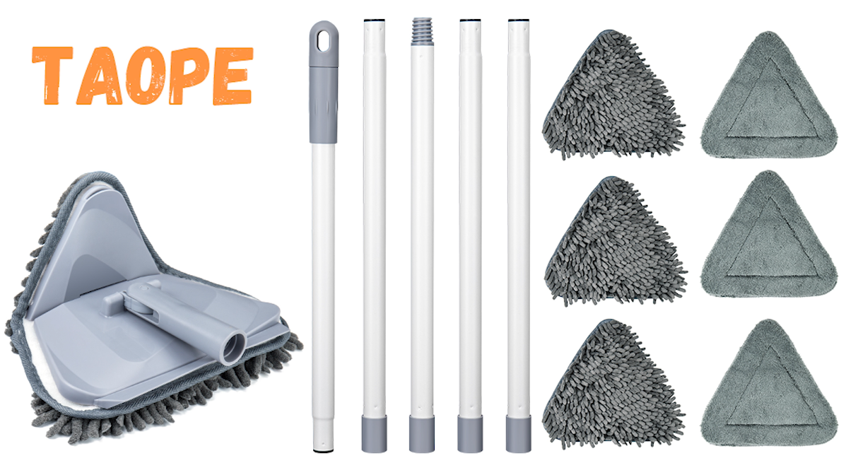 Amazon.com: TAOPE Wall Cleaner Mop with Long Handle, 81 Inches, 3+