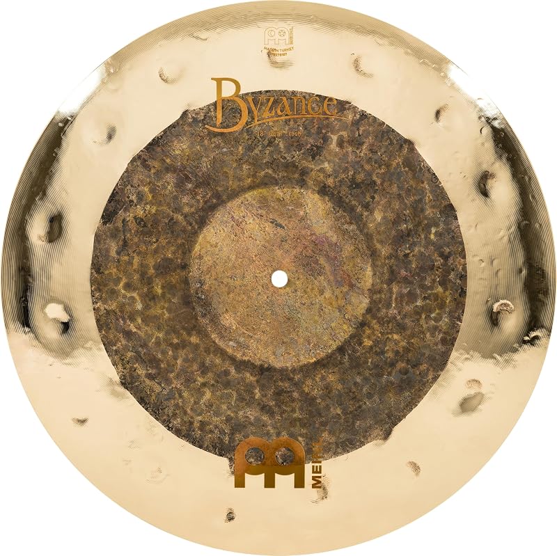 Meinl Cymbals Byzance 18" Dual Crash — HECHO EN TURQUÍA — Bronce B20 martillado a mano, 2 AÑOS DE GARANTÍA, pulgadas (B18DUC)