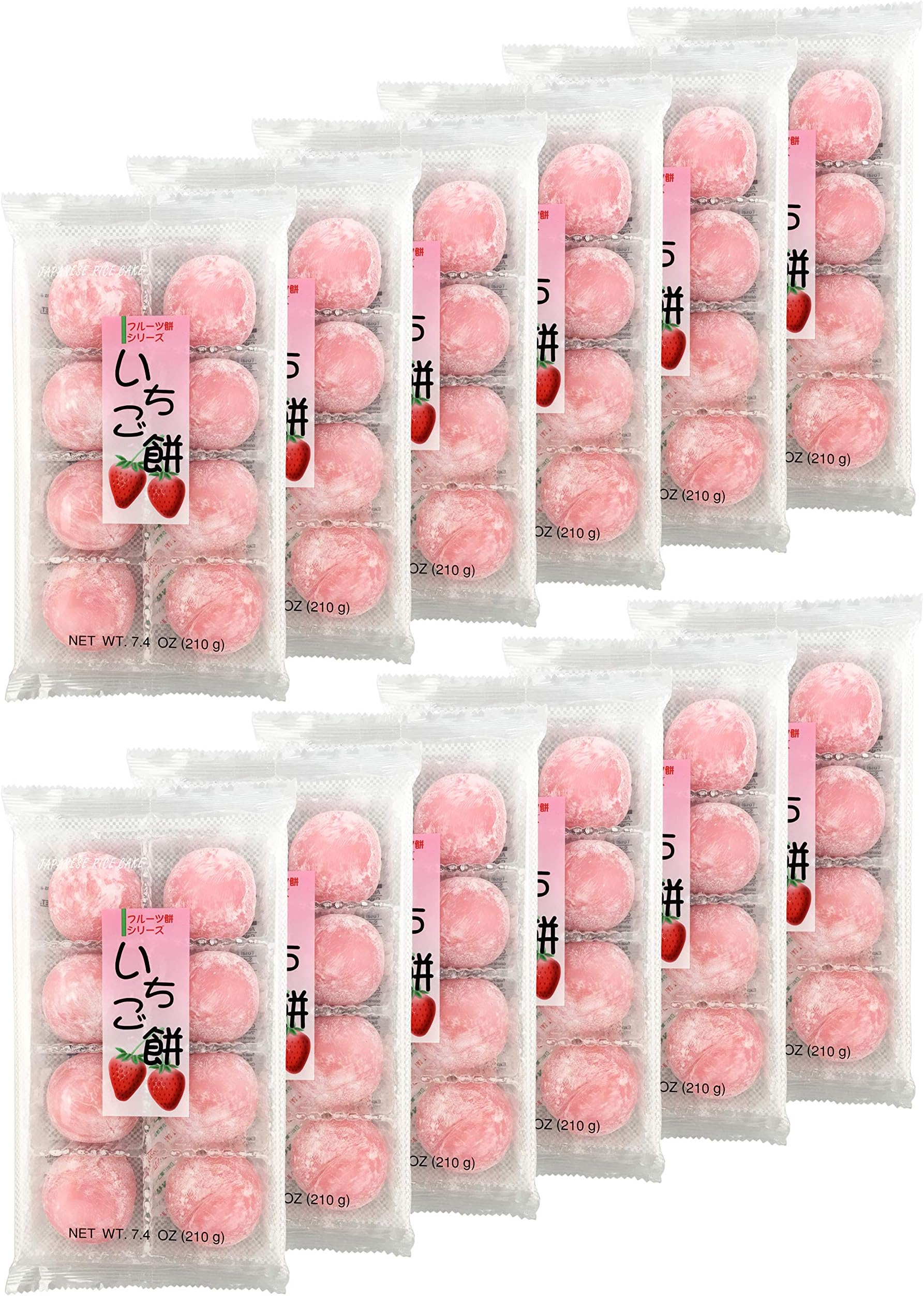 Fruits Mochi Daifuku Ichigo 7.4oz/210g (12pack)