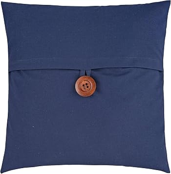 C&F Home Blue Envelope Pillow Feather Down Solid Decor Decoration Throw Pillow 18" x 18" for Couch Chair Living Room Bedroom 18" x 18" Navy Blue