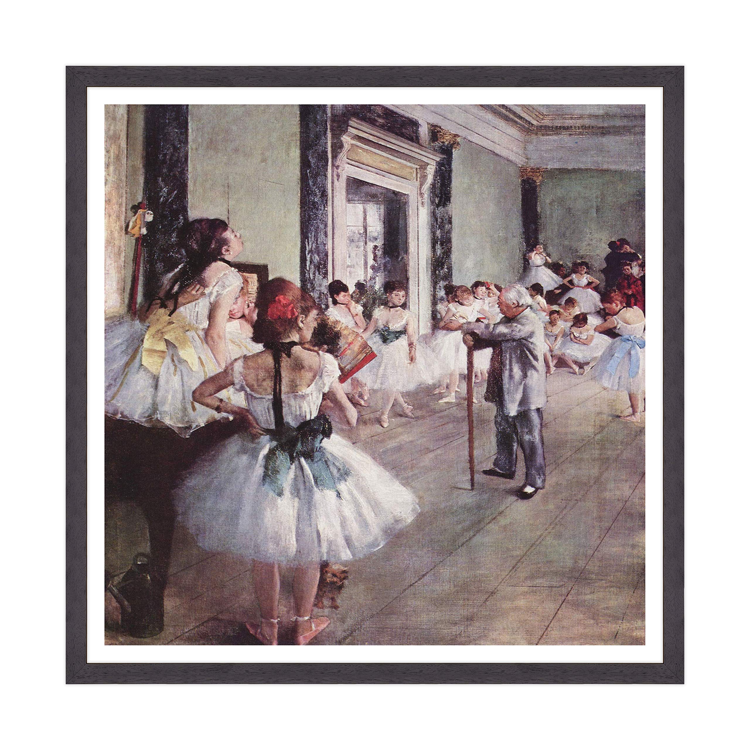 Póster y impresión con marco moderno - Edgar Degas La Leción de Danza 1874 - Arte impresionismo (375)