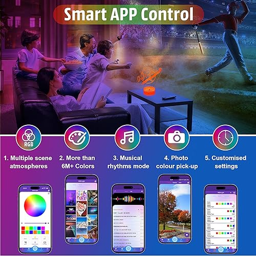 Miniatura 8 de Regalos de béisbol para niños, aplicación de teléfono, control remoto, luz nocturna, Atlanta City, decoración de habitación de niños, lámpara de