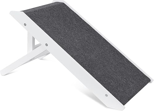 Internet's Best Adjustable Pet Ramp | Decorative Wooden Folding Dog Ramp for Cou