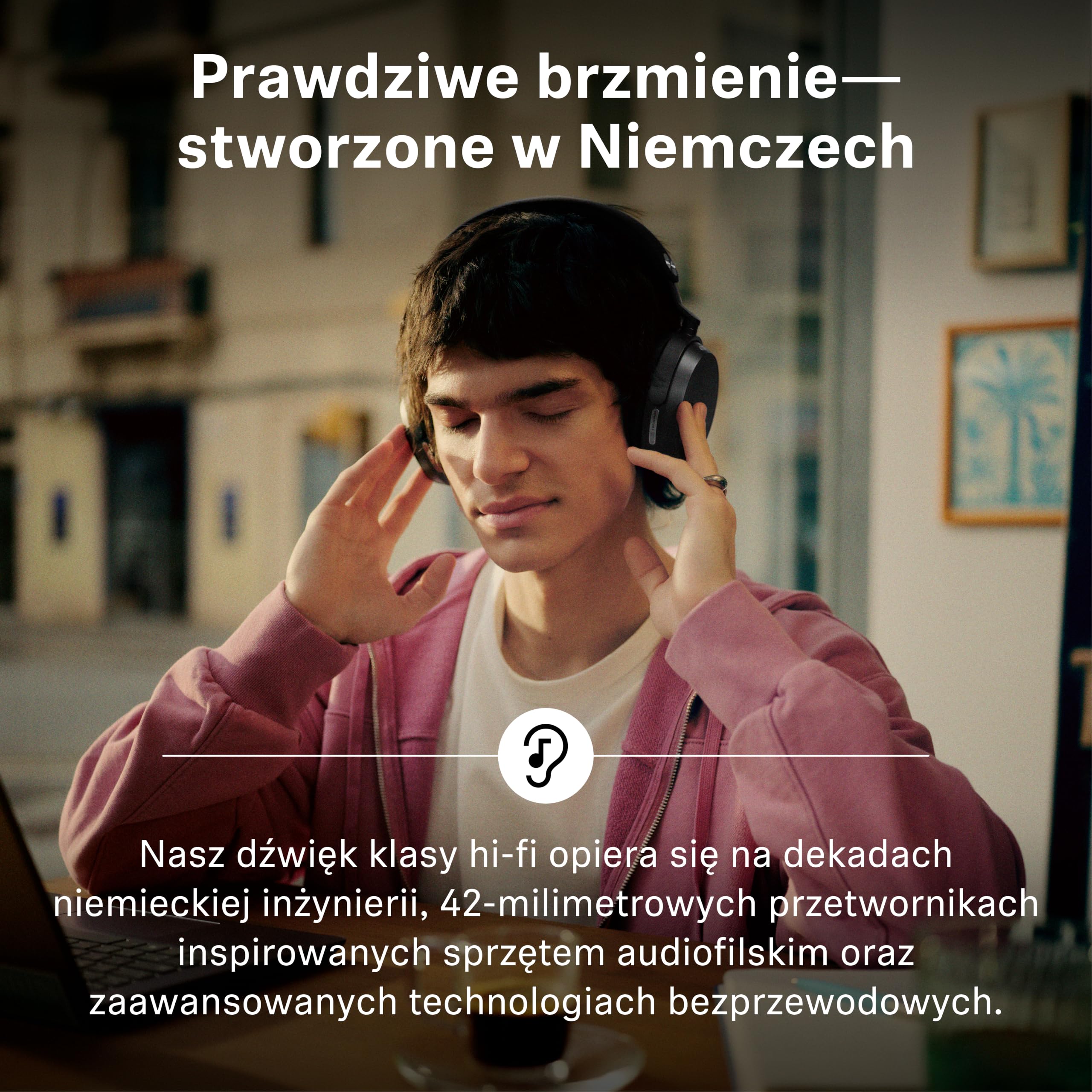 Sennheiser MOMENTUM 5 Wireless Słuchawki nauszne I Bateria do 57h I ANC