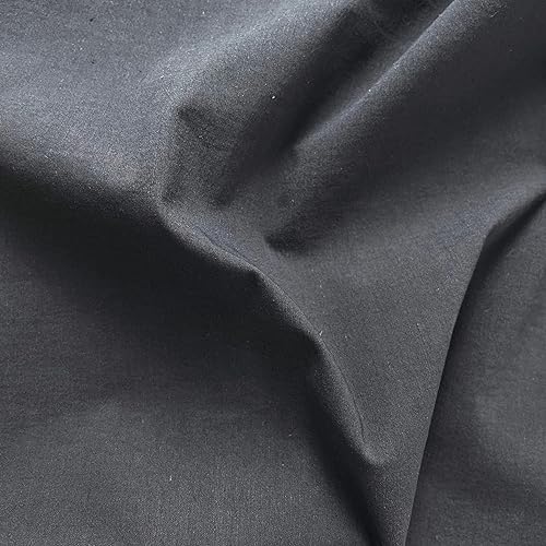 Miniatura 8 de Tela elástica de nailon de algodón de lino azul marino  Calidad premium para moda, costura y decoración del hogar