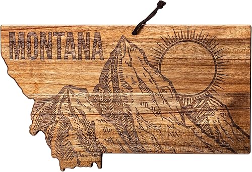 Miniatura 8 de Totally Bamboo Rock & Branch Origins Series Tabla de cortar en forma de isla larga y bandeja para servir charcutería, incluye corbata para colgar