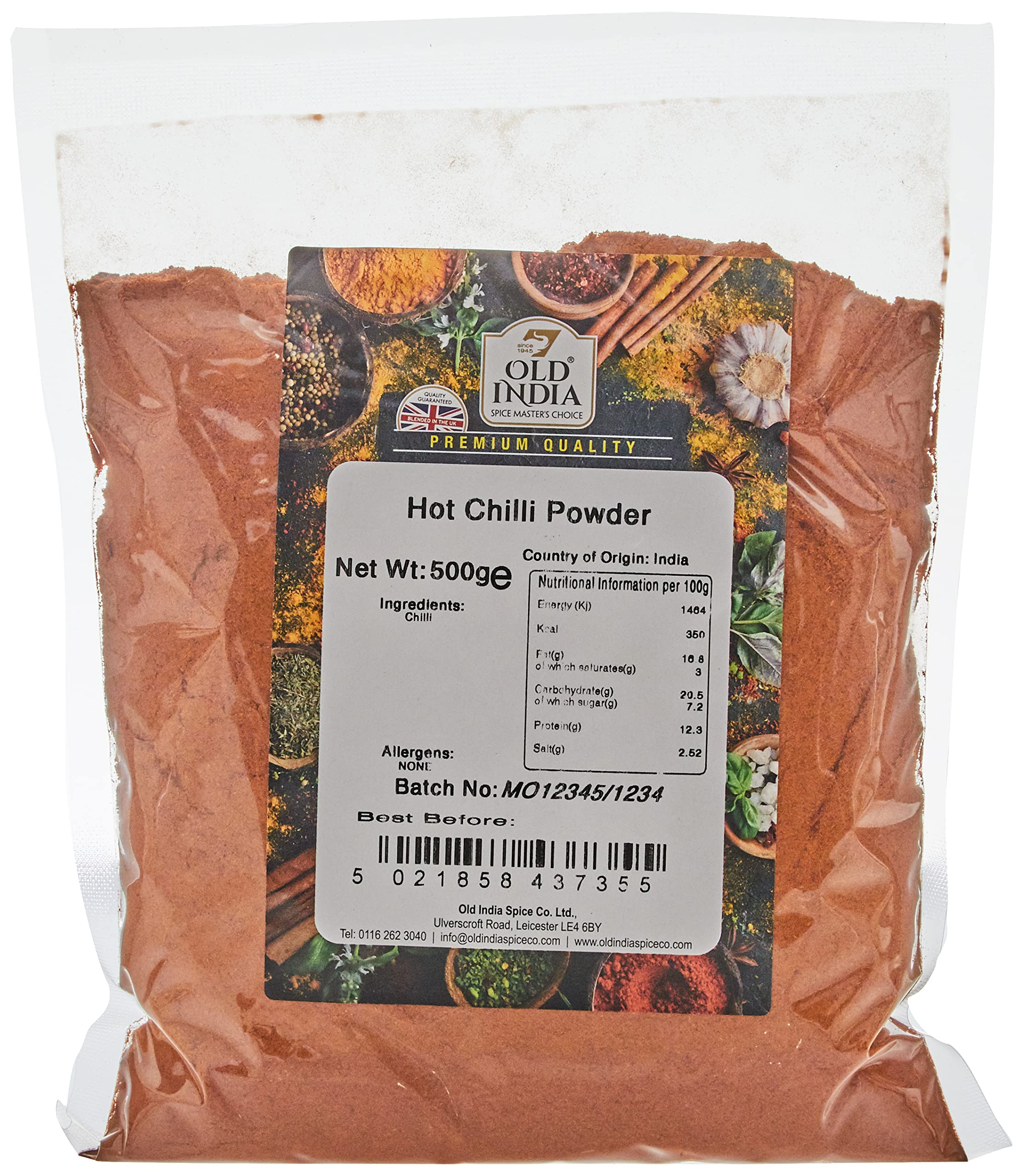 Old India Hot Chilli Powder 500g