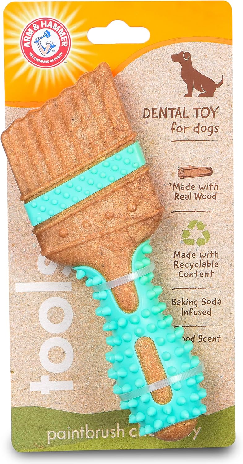 Pet Supplies Arm & Hammer for Pets Chew Tools Collection Wood Blend Paintbrush Chew Toy for