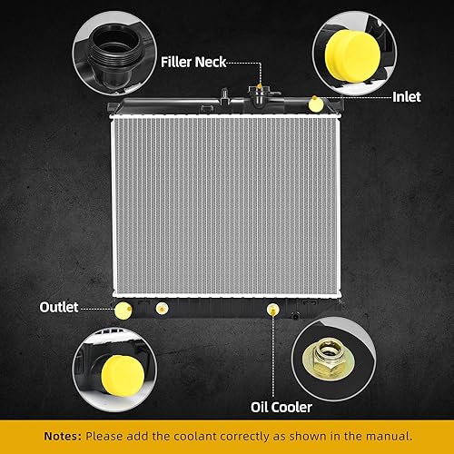 Miniatura 150 de DWVO Radiador completo compatible con Jeep Wrangler L6 4.0L 2003-2006 Jeep Wrangler L4 2.4L 1987-2002 Jeep Wrangler L6 1987-2002 2.5L L6 1987-1990