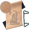 Platinum Sun Extra Large Non-Slip Cork Yoga Mat with Designs, with Carry Strap & Luxury Gift Box - Great for Hot Yoga, exercise, Pilates 73'' Long x 25'' Wide x 5mm thick