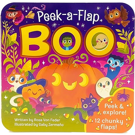 Boo! Halloween Lift-a-Flap Board Book for Little Monsters
