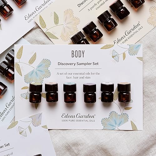 Miniatura 3 de Edens Garden Aceites esenciales Body Discovery 6 Set  100% puro grado terapéutico, sin diluir, aromas naturales de aromaterapia para difusores,