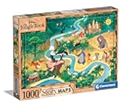 Disney The Jungle Book Collection Book-1000 Pieces-Puzzle, Horizontal, Fun for Adults, Made in Italy, Multicoloured, 39816