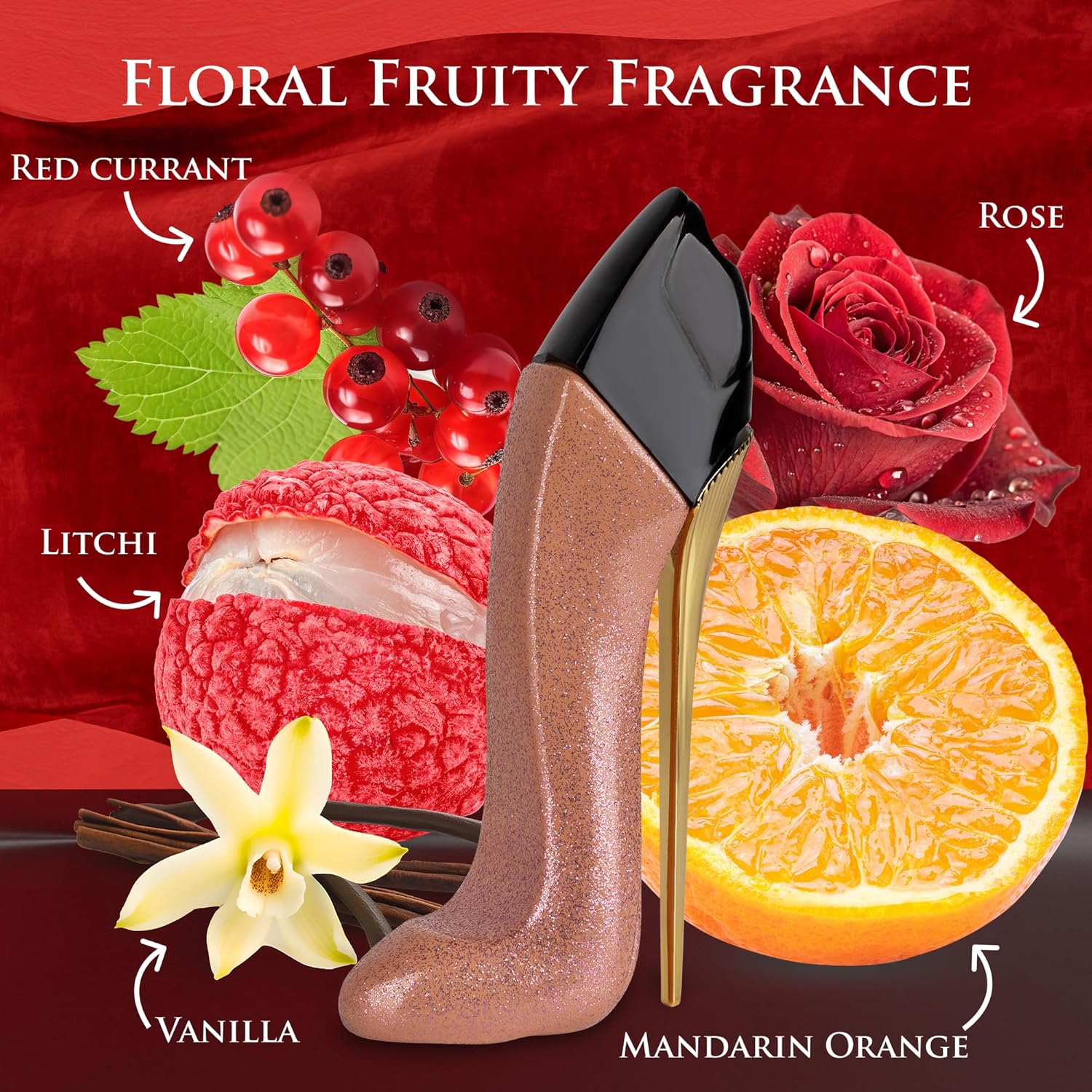 URBAN COLLECTION Nice Girl Glitter Edition 30ml- Oriental Floral Fragrance For Women - Top Notes of Almond, Coffee, Bergamot & Lemon - Base Scent of Tonka Bean, Cacao, Vanilla, Cashmere & Cinnamon - Image 2