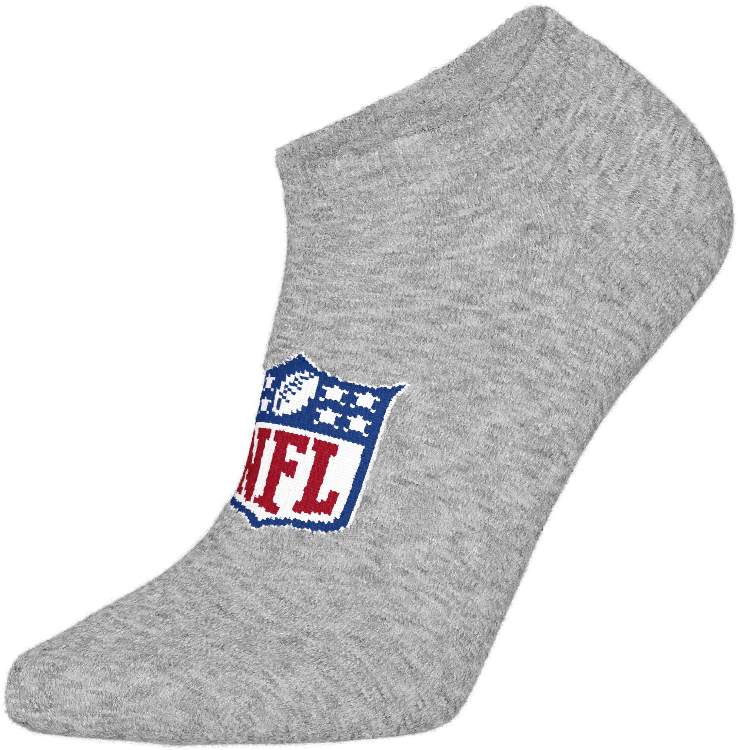 NFL SHIELD 6pk Sneaker Socks - MGR/WHT/BLK - 39/42