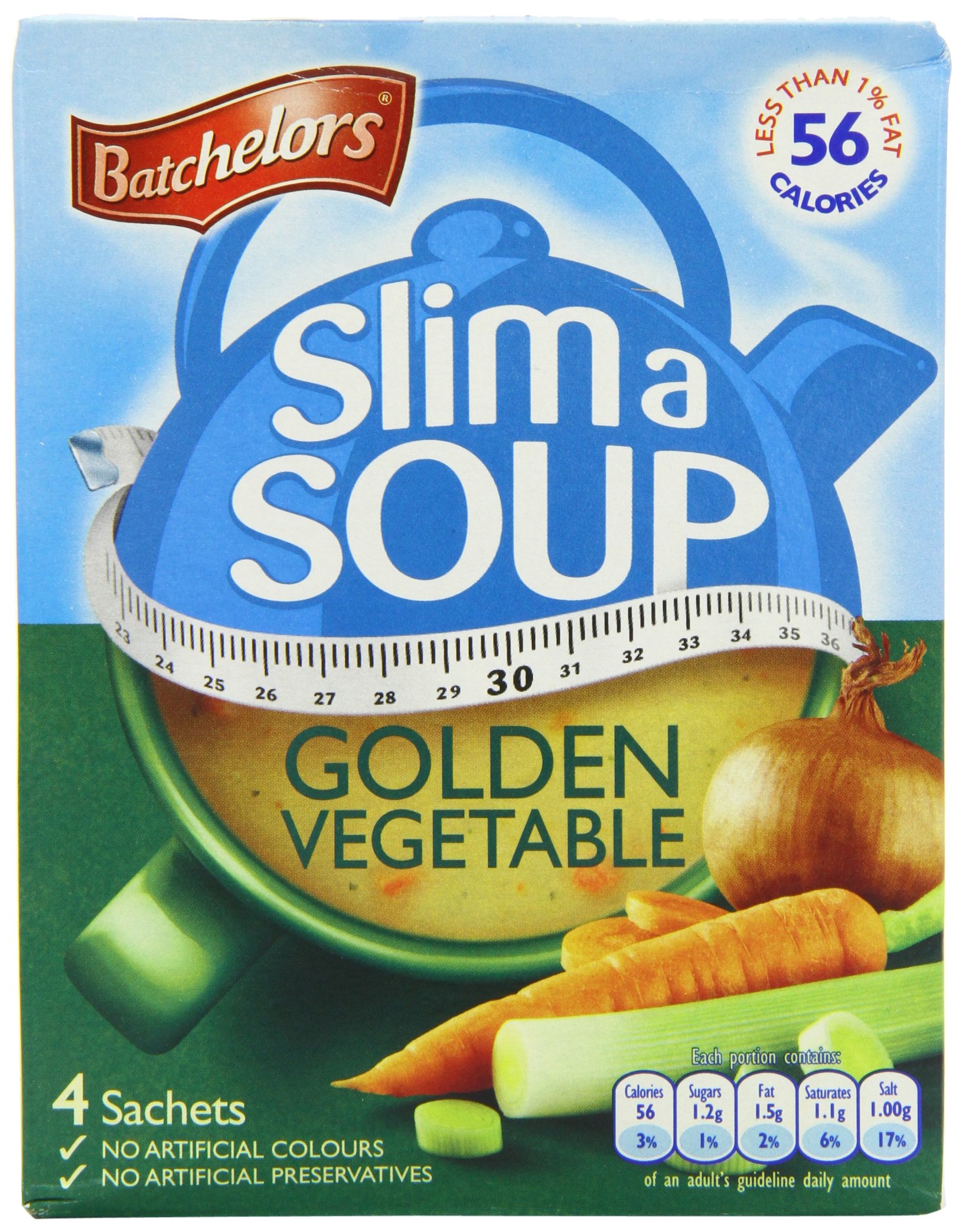 Batchelors Golden Vegetal Slim a sopa (paquete de 9)