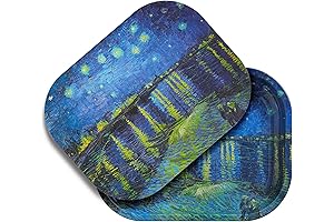 Convenient Cigarette Rolling Tray with Magnetic Lid for Storage