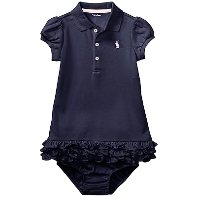 Polo Ralph Lauren Kids Ruffled Polo Dress Bloomer (Infant) Girl