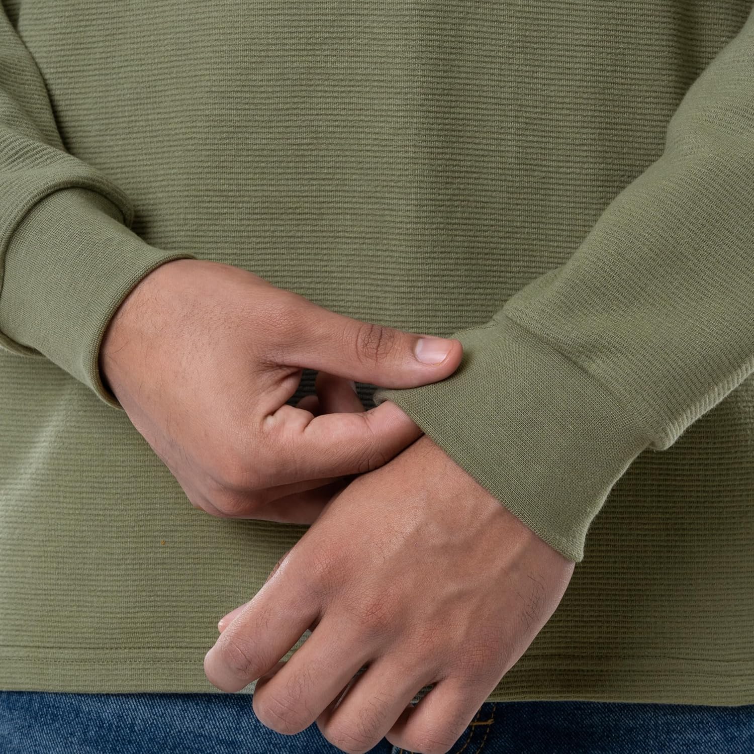 Wrangler Mens Long Sleeve Pocket Henley - Image 4