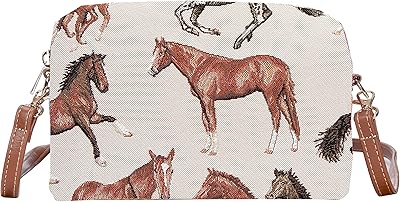 Signare Tapestry Small Crossbody Bag for Women Pouch Bag with Running Horse (HPBG-RHOR)