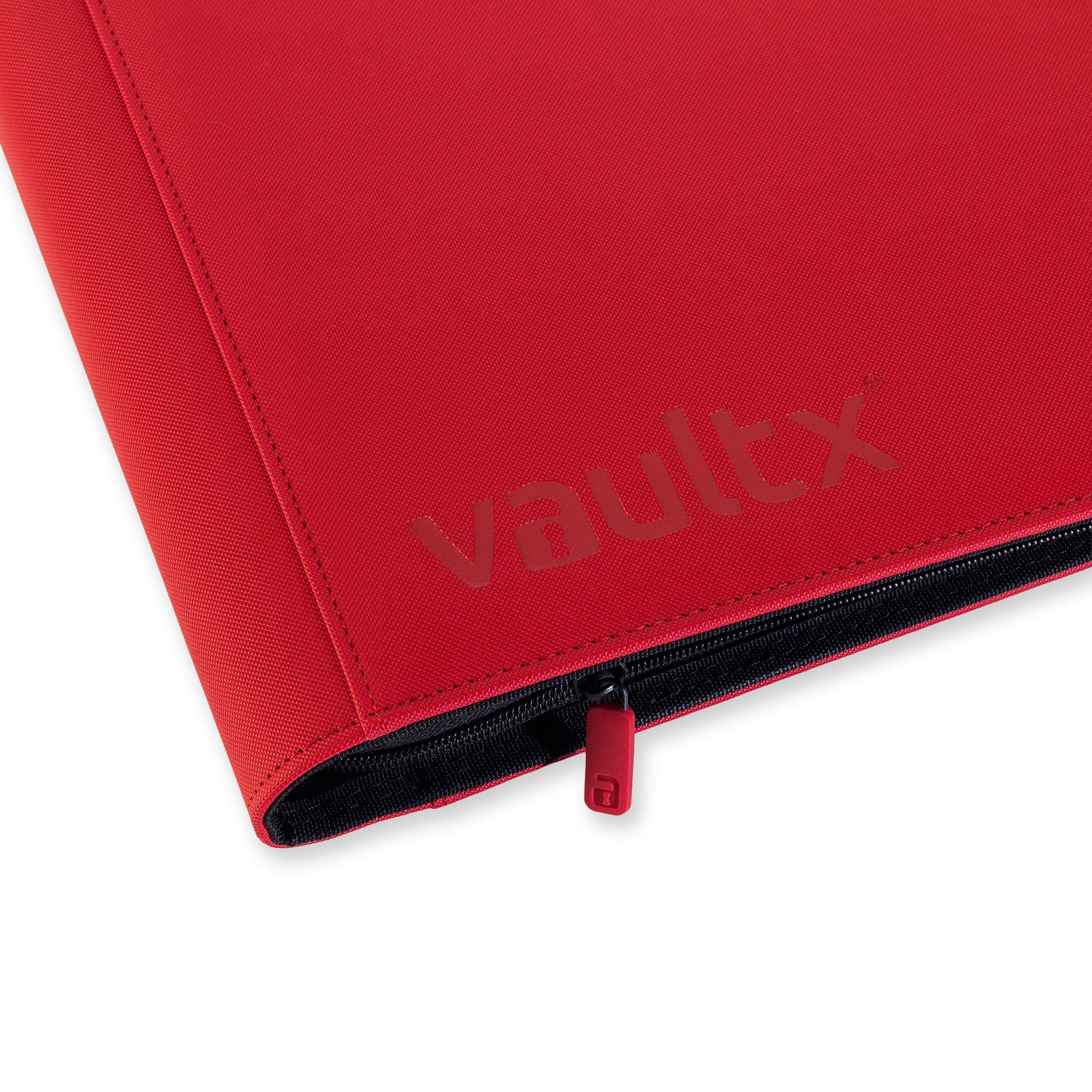 Vault X Album con Zip XXL Exo-Tec per Carte Collezionabili, 16 Tasche a Caricamento Laterale per Pagina, 1088 Carte, 34 Pagine (Rosso)