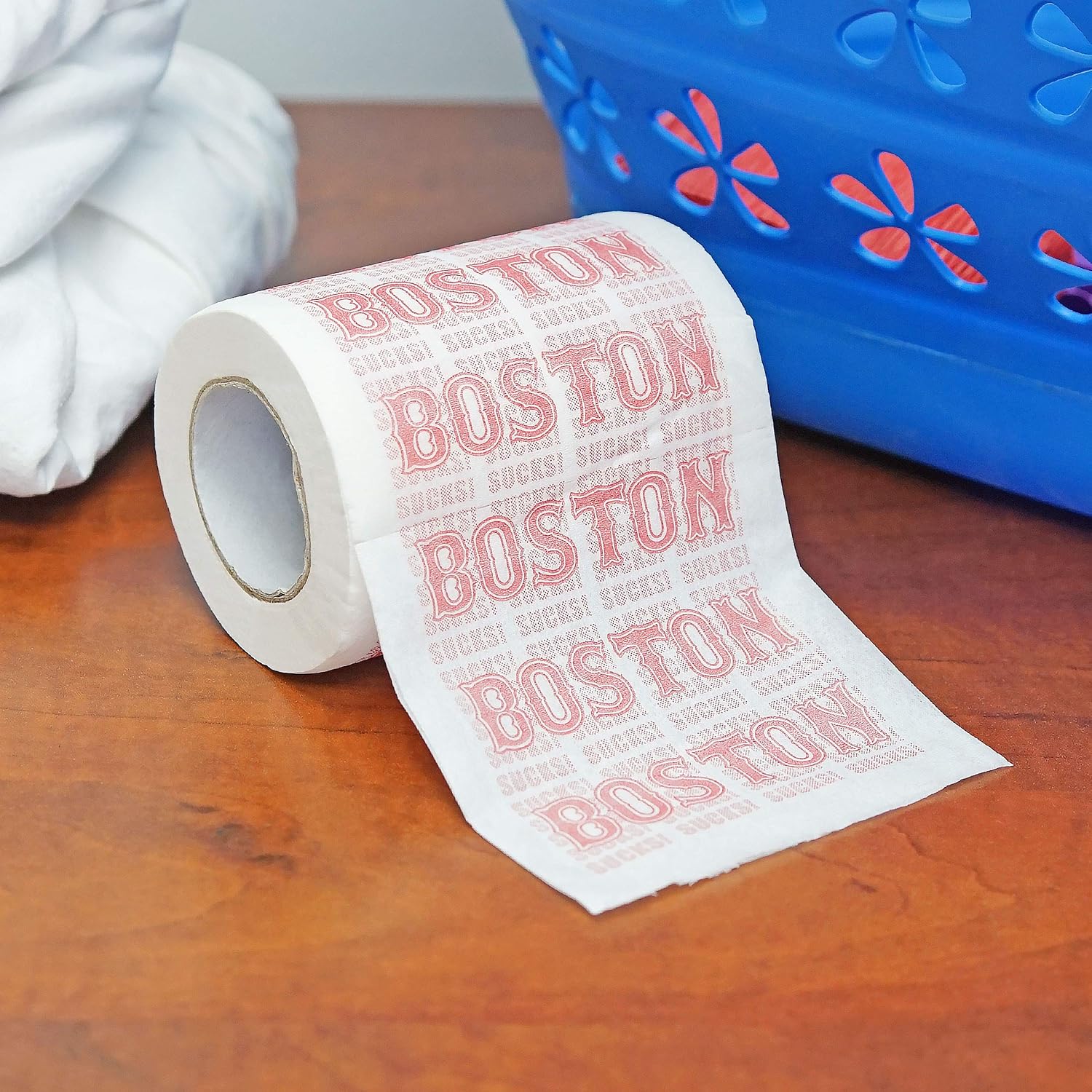 Fairly Odd Novelties Boston Sucks Novelty Toilet Paper