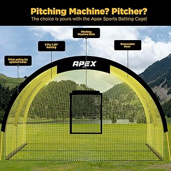 Apex Sports Portable 22ft x 12ft x 8ft Baseball & Softball