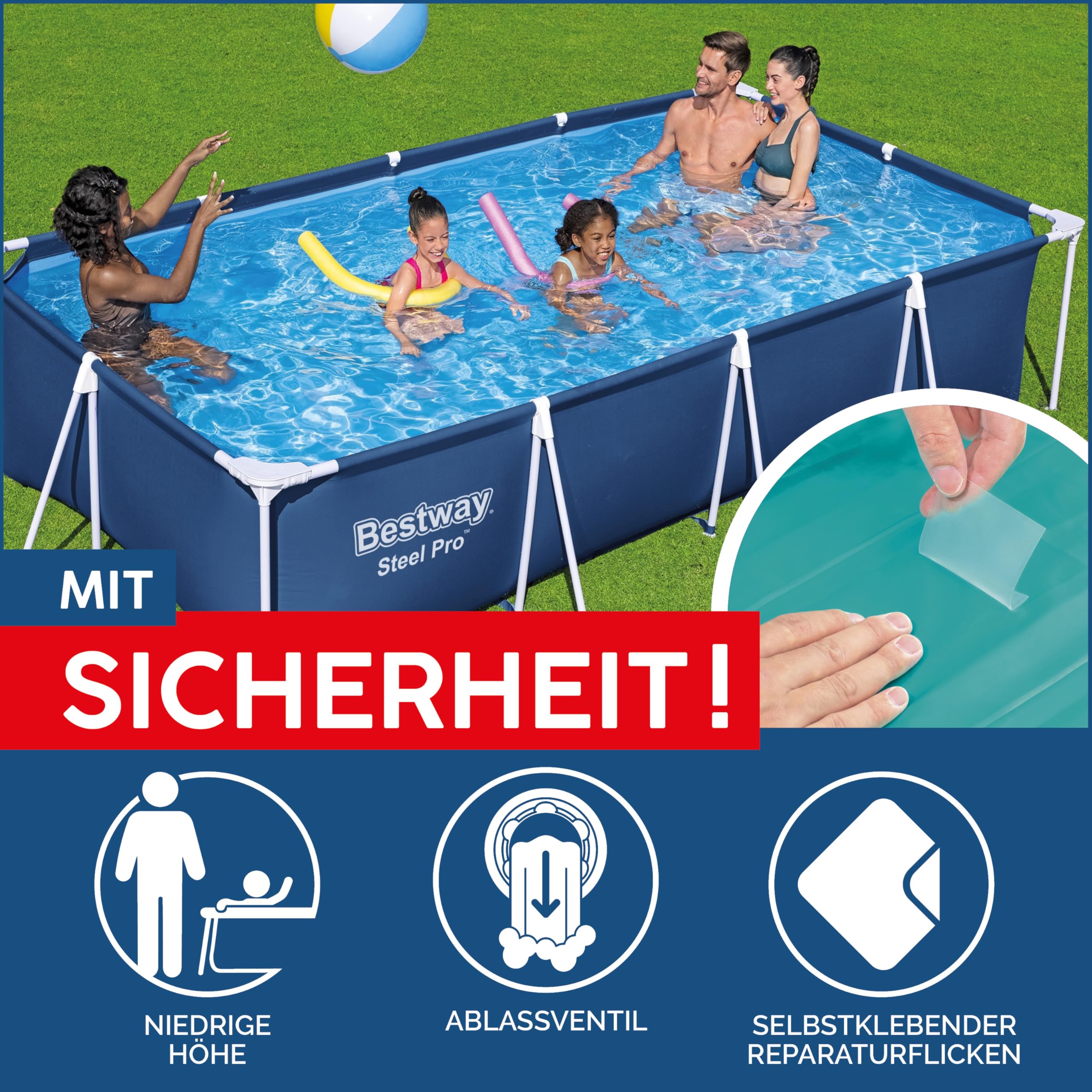 13'1" x 6'11" x 32"/4.00m x 2.11m x 81cm Pool