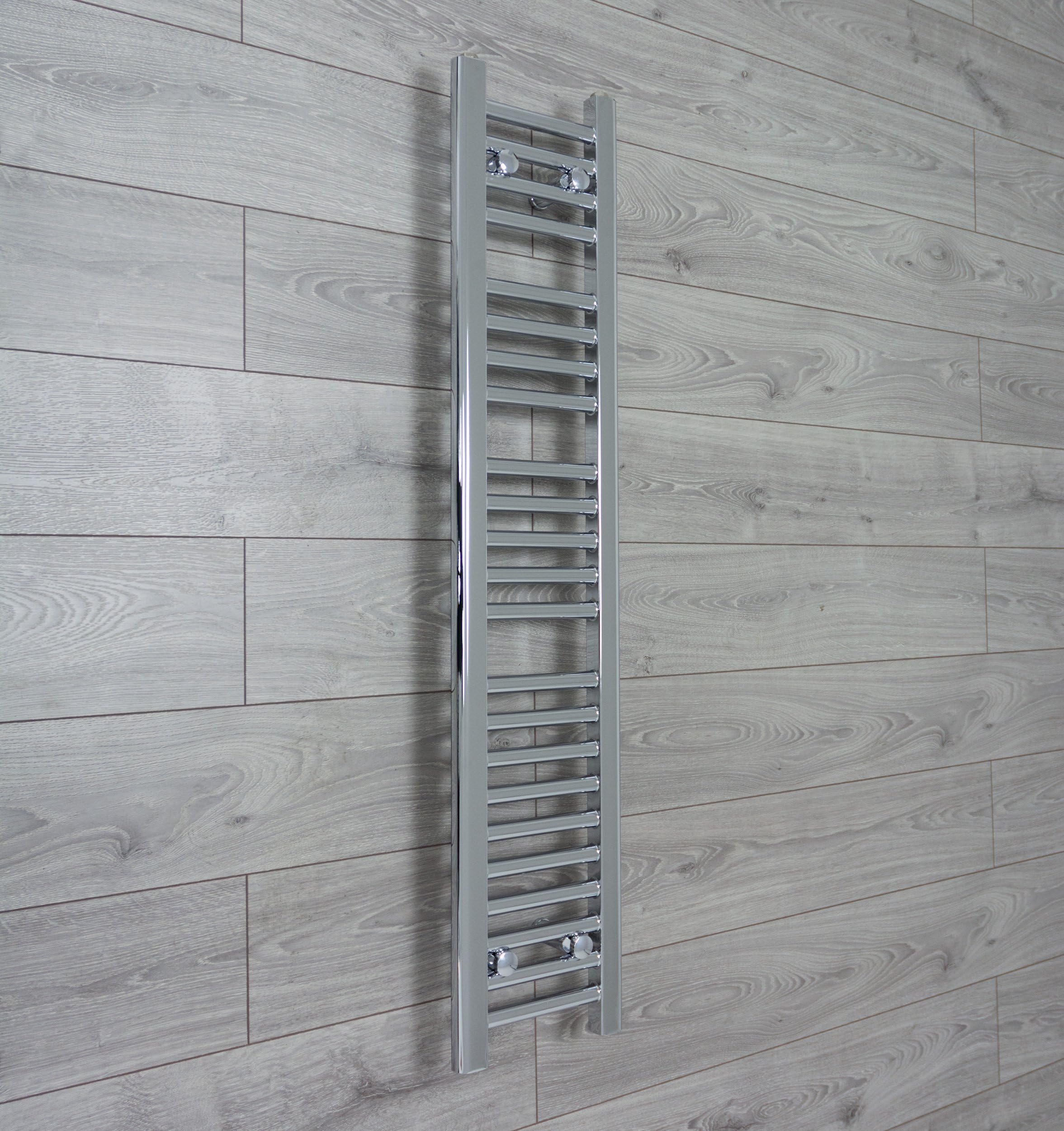 companyblue 250mm wide x 800mm high Small Narrow Heated Towel Rail ...
