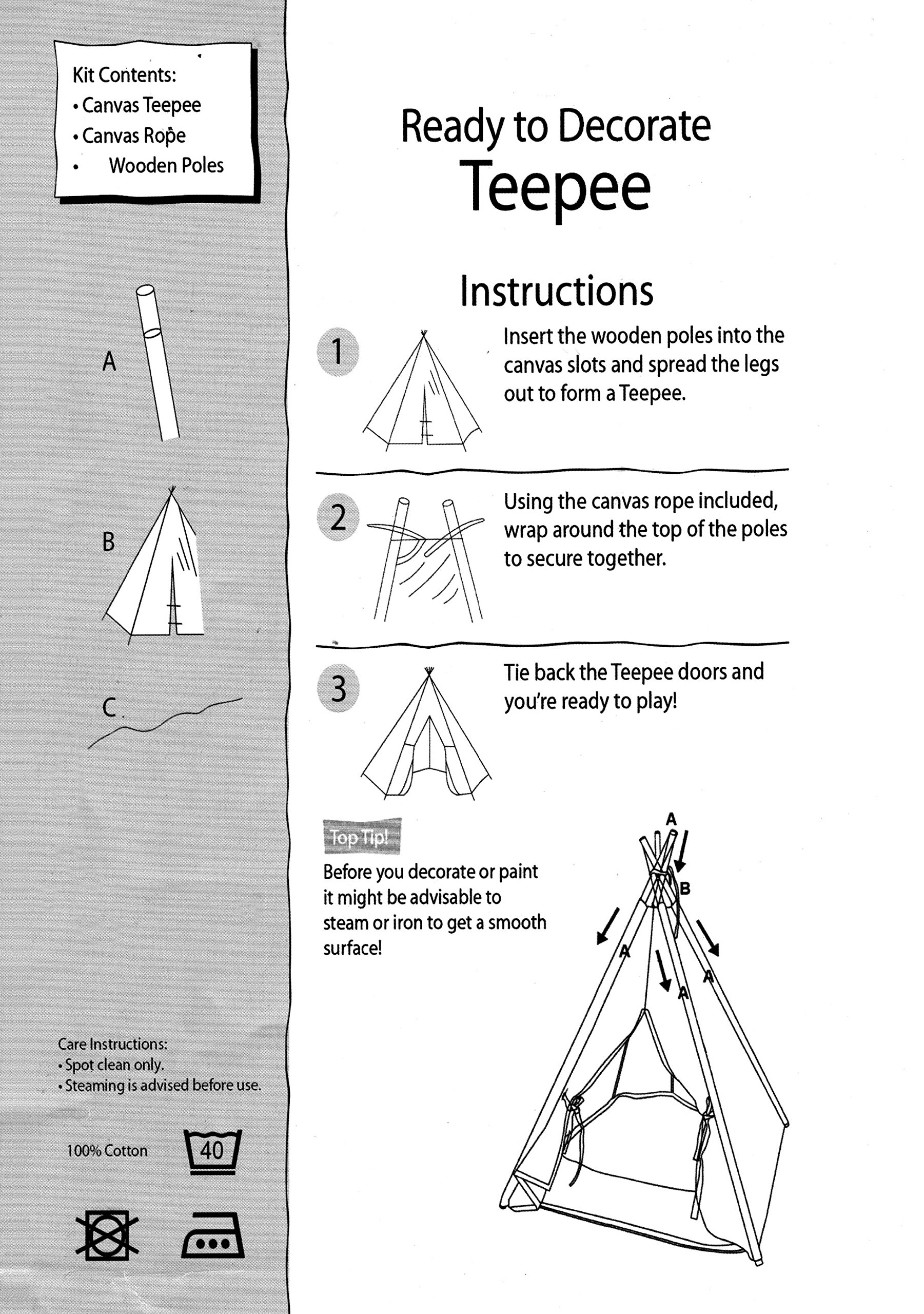 Lily&her friends - Tipi pour animal domestique fabriqué en bois et toile de coton, lit lavable pour chien et chat, tentes portables pour chien, maison pour animaux de compagnie avec coussin (L)