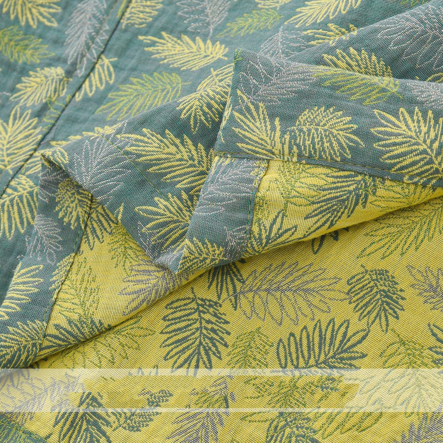 PRINCESS BRIDE Breathable Cotton Gauze Jacquard Japanese Yukata Nightdress Bathrobe Nightgown Comfortable Pajamas for Women - Image 2