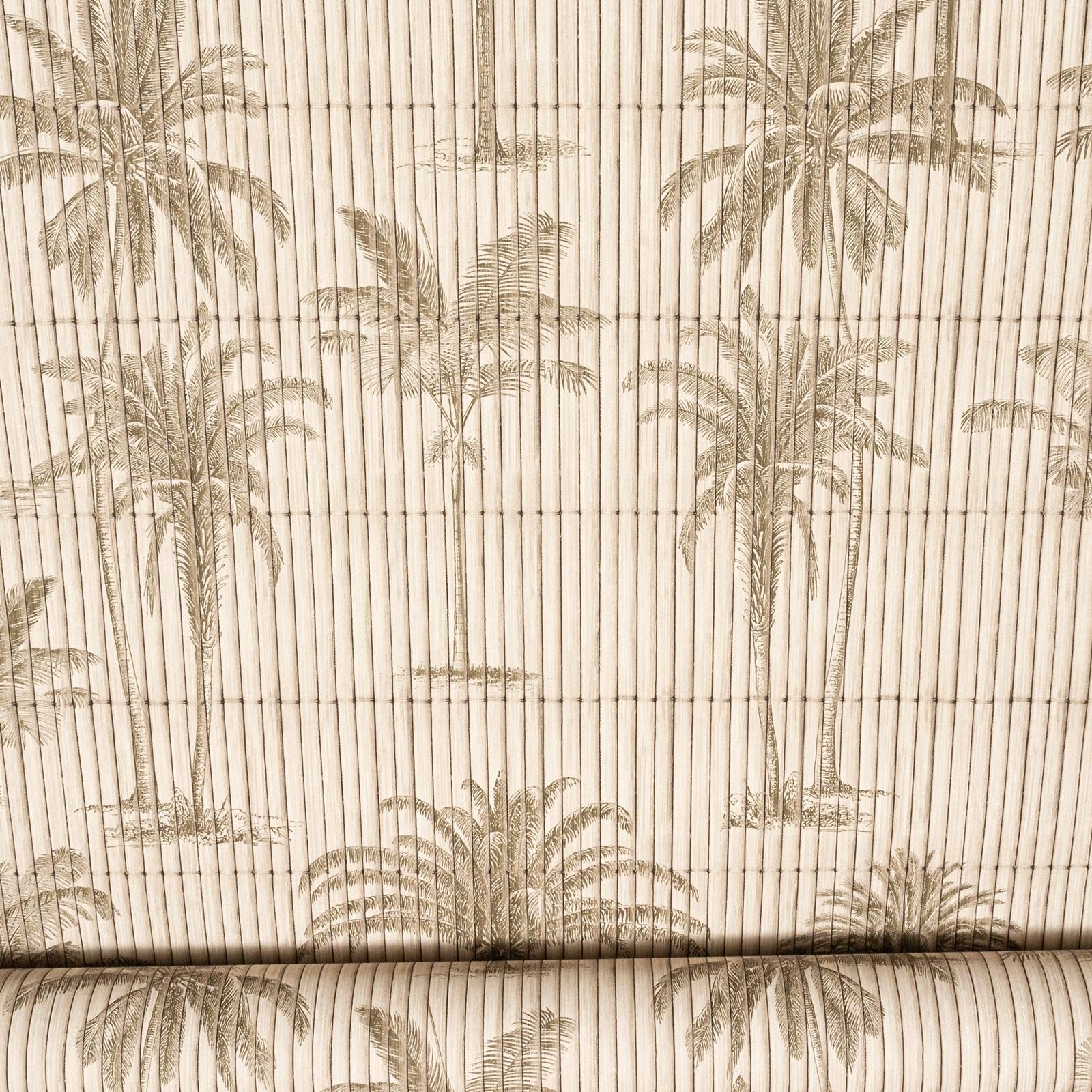 Muriva Natural Palm Tree Wallpaper Bamboo Effect Vinyl