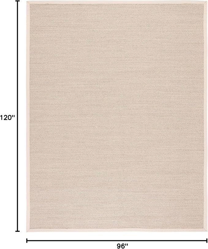 Alfombra SAFAVIEH 8x10 Sisal Beige Mármol Fibra Natural miniatura 2