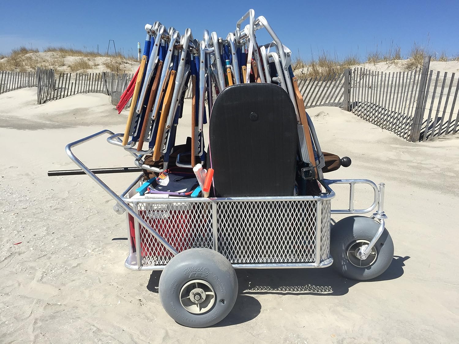 Buy Phoenix Beach Buggy for Deep Sand Carry Chairs Cooler Umbrella with  Ease Capacity 300 lbs Online at Low Prices in India - Amazon.in