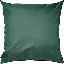 SOFTILLO Water Resistant Outdoor Scatter Pillow Cushion Pad Filled 18”x18” Decorative Seat Cushion Great for Garden Chair or Patio Furniture Bench Sofa Dark Green
