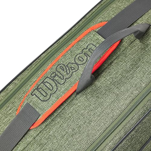 Miniatura 4 de WILSON Team - Bolsa para raqueta de tenis, color verde jaspeado y gris jaspeado