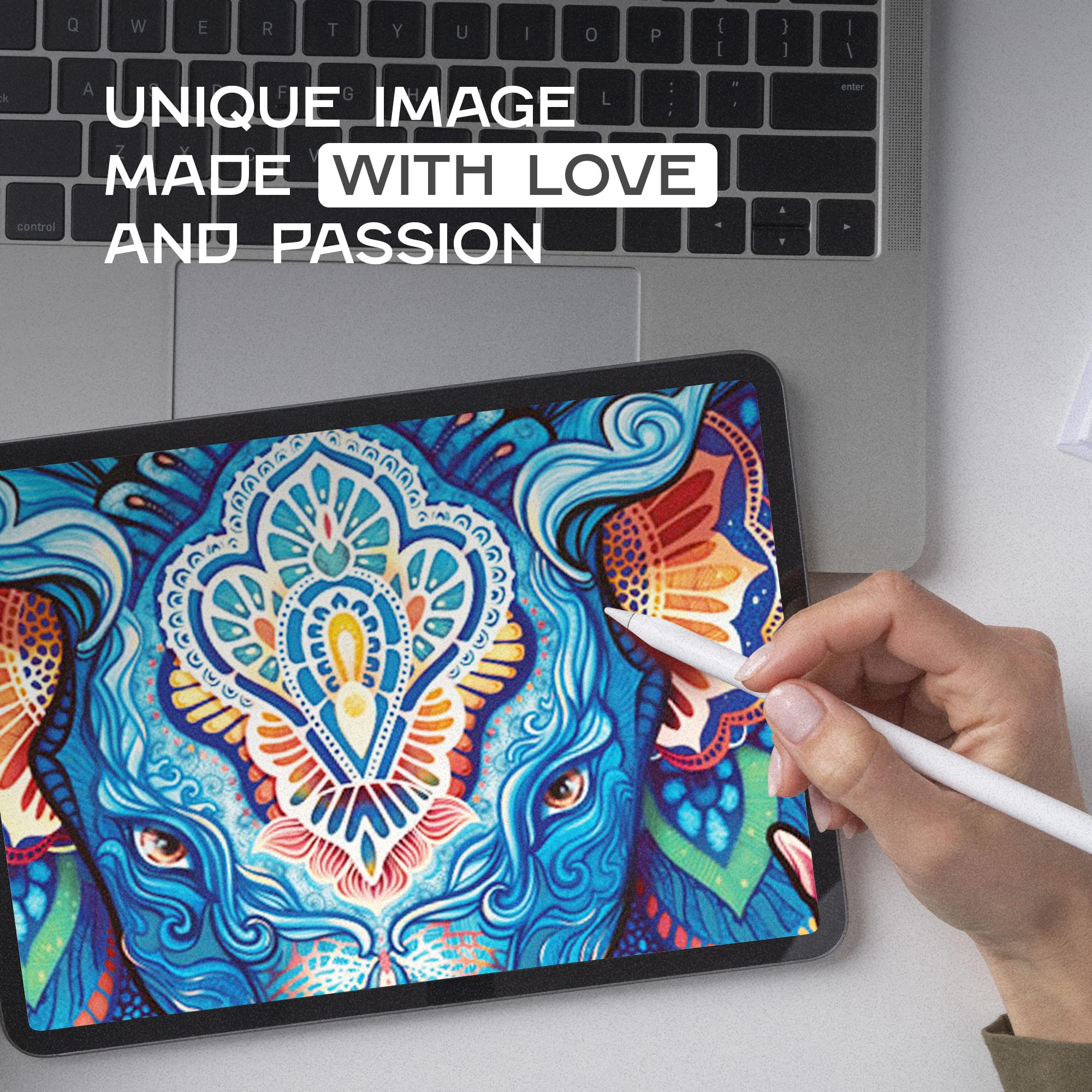 UNIDRAGON Original Wooden Puzzle – Eternal Elephant, 299 Pieces, Large Size 41 x 32 cm, Beautiful Gift Packaging, Unique Shape Best Gift for Adults
