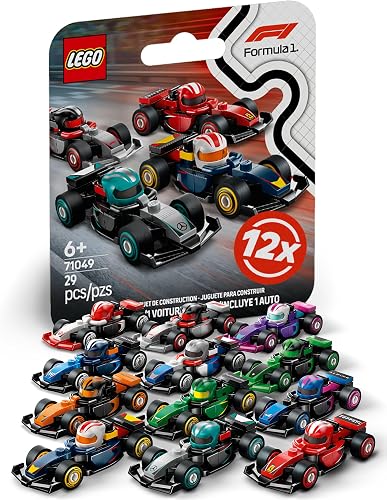 Lego F1 Voiture de course série avec 12 voitures de Formule 1 : kit complet de f