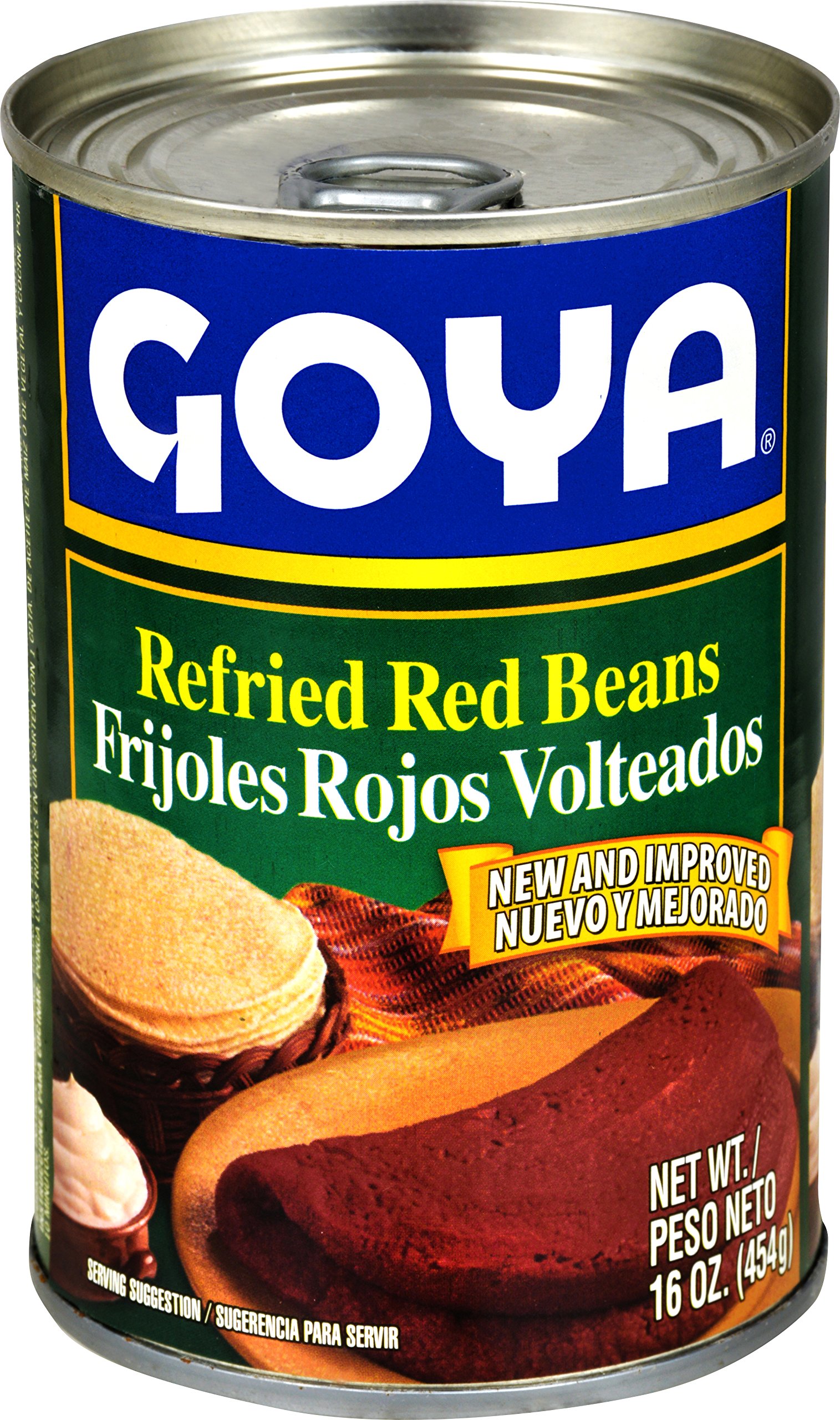 Buy Goya Foods Refried Red Beans (Frijoles Rojos Volteados), 16Ounce (Pack of 12) Online at