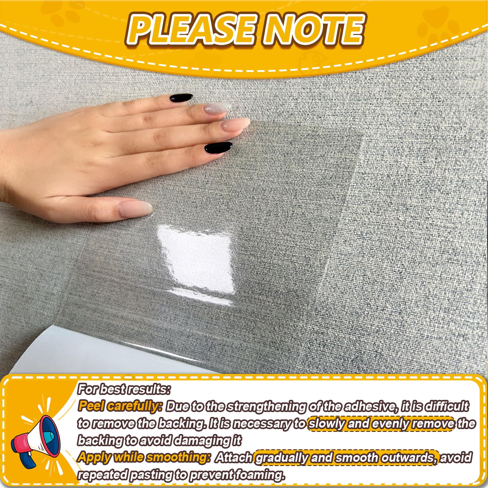 Protezione Divano Graffi Gatto Trasparente, 8 pezzi Pellicola Antigraffio Gatto Divano Adesivo, Protezione Adesivi Antigraffio Porta per Mobili, PVC Anti-Graffio Protector per Tappeti, Pareti