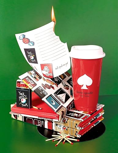 Miniatura 4 de kate spade new york Tazas de café reutilizables con tapas, juego de 4 vasos de viaje, vasos de plástico sin BPA de 16 onzas con tapas, tazas de café