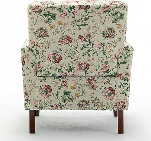 Miniatura 88 de Container Furniture Direct Silla de brazo contemporánea con marco de madera de abedul y tapicería de terciopelo, sillón para decoración de oficina y