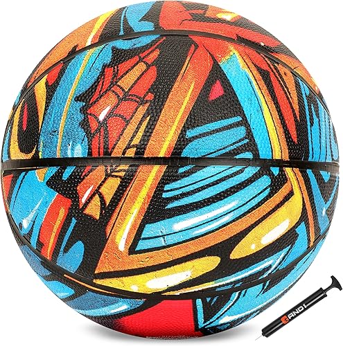 Miniatura 2 de AND1 Chaos Basketball: Official Regulation Size 7 (29.5 inches) Rubber - Deep Channel Construction Streetball, Made for Indoor Outdoor Basketball