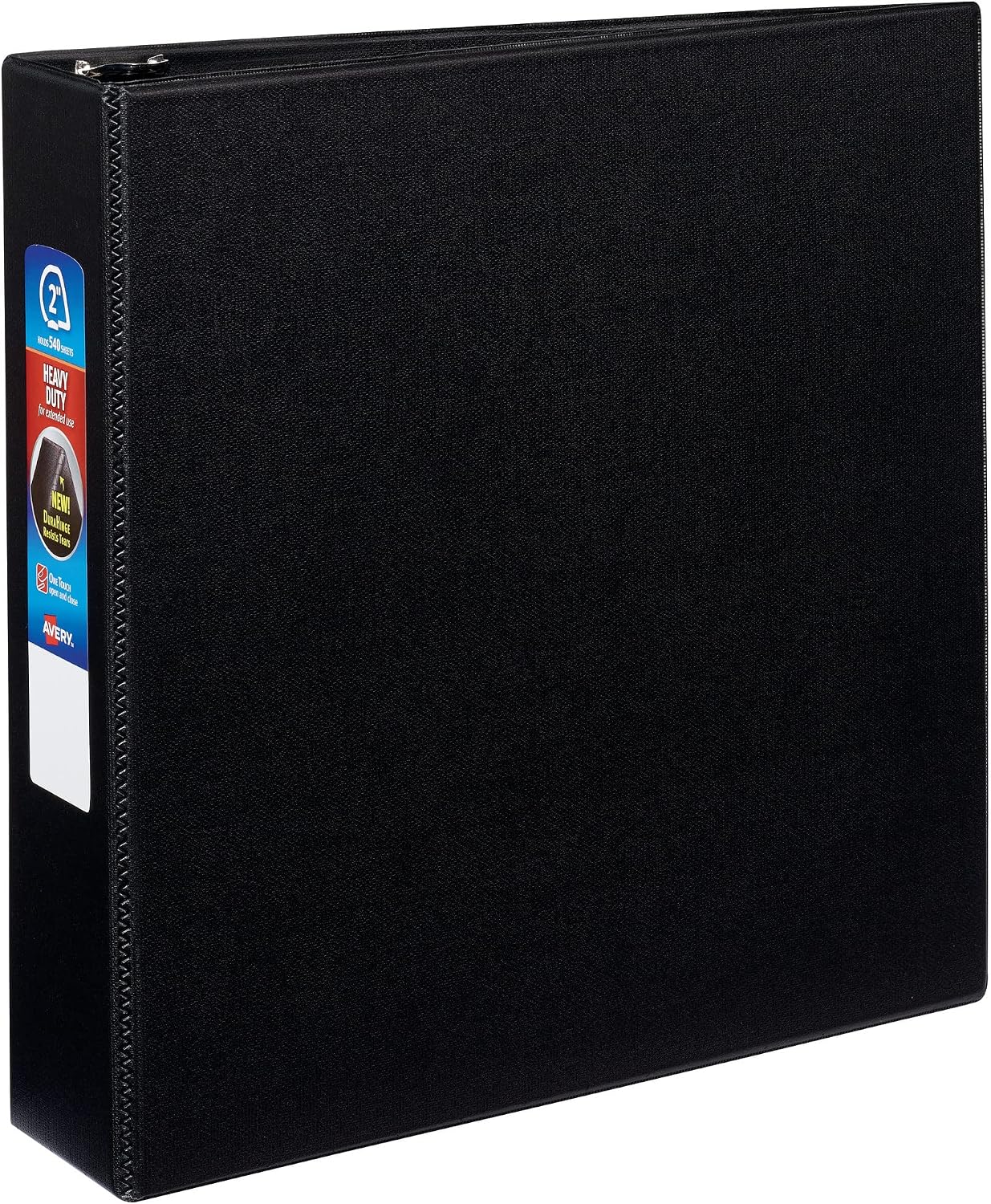 Avery Heavy-Duty Binder with 2-Inch One Touch EZD Ring, Black (79982)