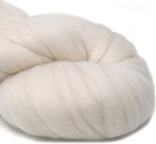 Miniatura 3 de Aprende a girar - Kit de Spinning para principiantes con husillo de caída y lápiz merino Roving. Elige tu color y haz hilo! Color Natural