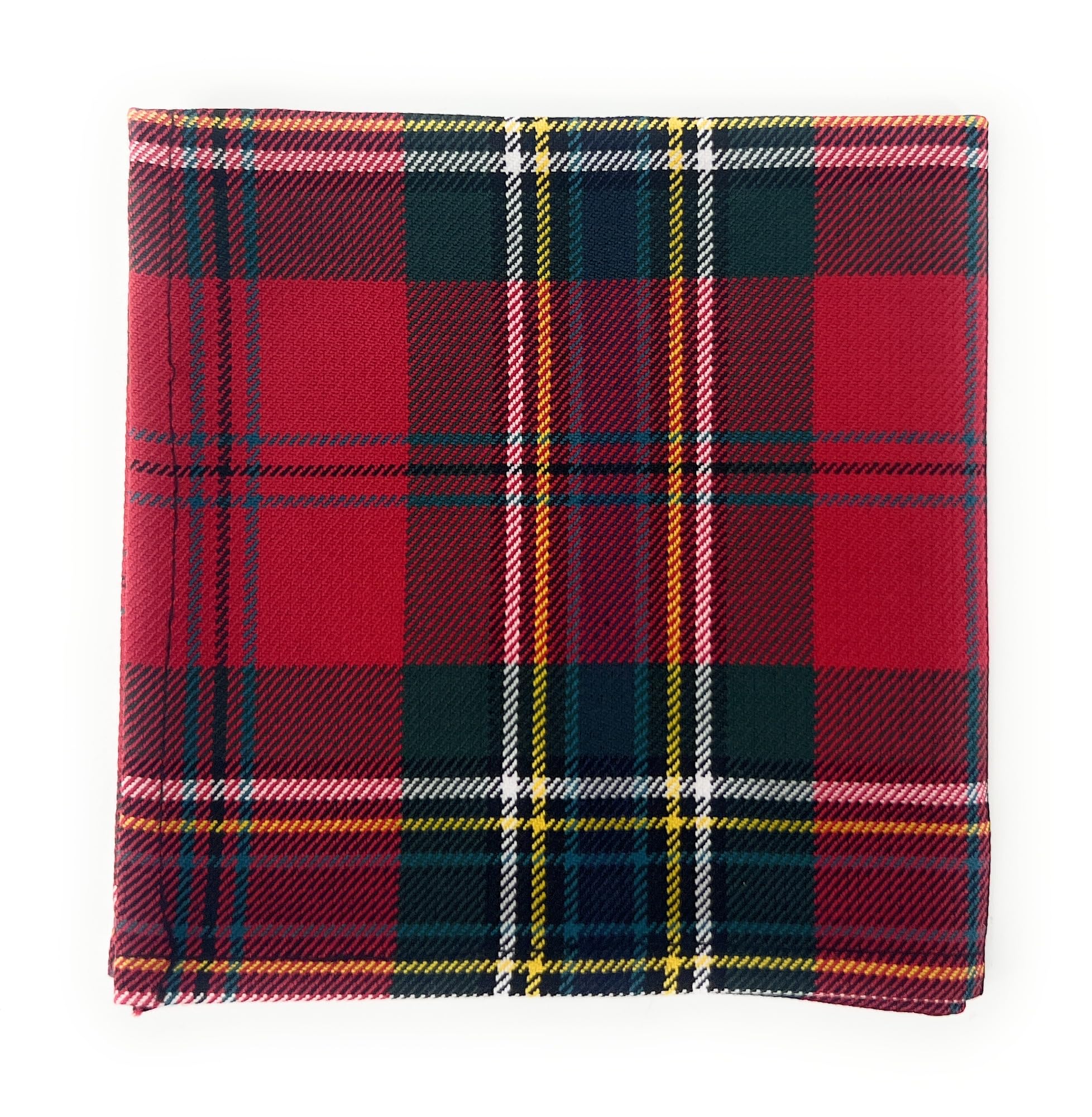 Tartan Tweeds Men's Maclean Of Duart Tartan Pocket Square Handkerchief 26Cm X 26Cm (Maclean Of Duart)