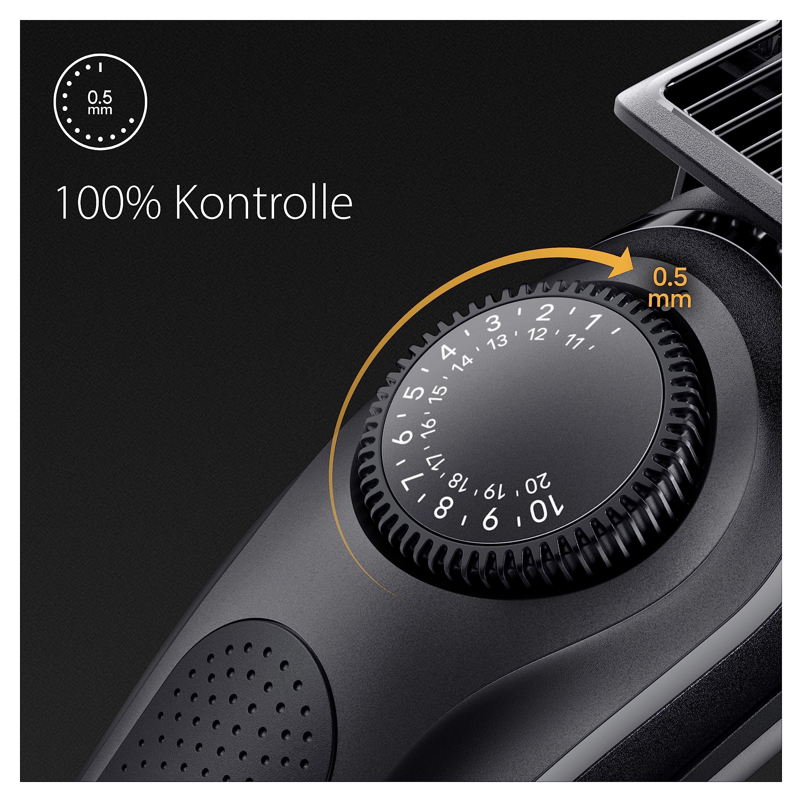 Braun Barttrimmer Series 7, Elektrischer Bartschneider Herren mit 8 Zubehörteile, Ultrascharfe ProBlade Klinge, 100 Min Akkulaufzeit, Kabelloser Bartrasierer, 40 Längen, Wasserdicht, BT7441, Schwarz