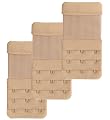 Viraaji Skin colour Bra Extender 3 Hook Soft Stretchy Bra Strap Extension, Pack of 3