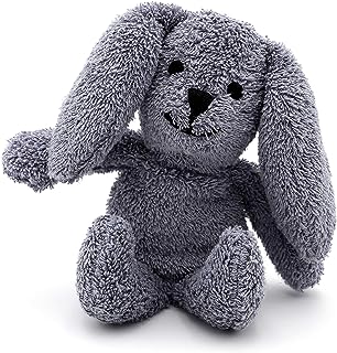 Thermal-Aid Zoo - Mini Microwavable Stuffed Animal - Plush Toy and Hot Cold Pack - Baxter The Bunny - 3.15 x 2.6 x 9.3 in