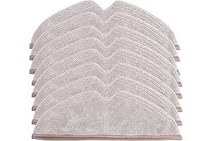 8 Pcs Microfiber Mop Cloth Compatible with Roborock S6 MaxV Robot Vacuum Cleaner